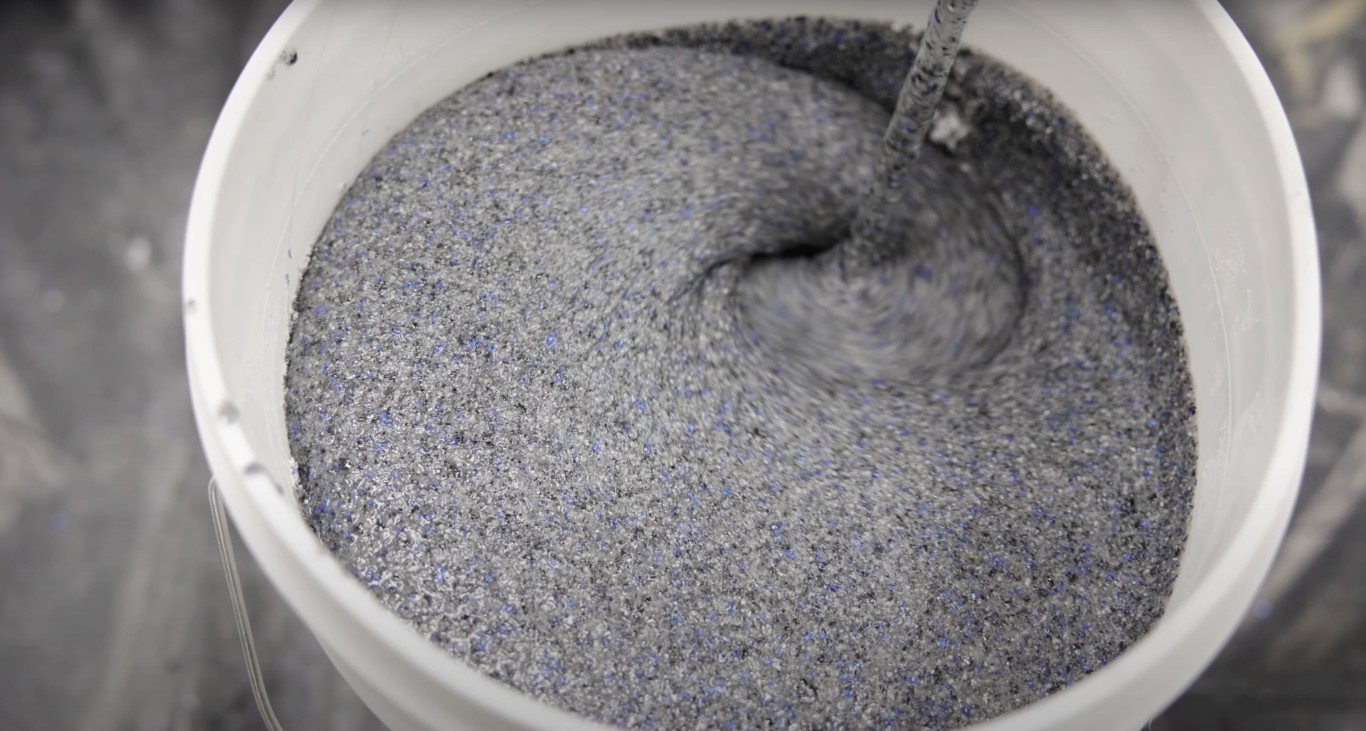 Concrete mix preparation showing aggregate and cement in Sunrise FL